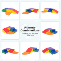 4-Pieces Climbing Toys for Toddlers Climb & Crawl Soft Foam Block with High-Density EPE Foam