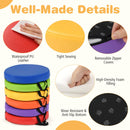 6 PCS Round Floor Cushions for Kids 35cm Classroom Floor Cushions with Handles
