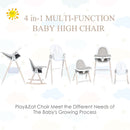 INFANS 3 in 1 Wooden Baby Highchair