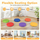6 PCS Round Floor Cushions for Kids 35cm Classroom Floor Cushions with Handles