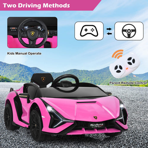 Lamborghini Licensed Kids Ride On Car, Children Electric Ride-on Vehicle with Parent Remote Contro