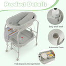 INFANS 2 in 1 Baby Changing Table with Bath Tub Unit