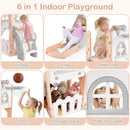 Toddler Slide, 6 in 1 Kids Indoor Outdoor Playground
