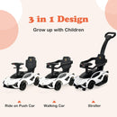 Licensed Lamborghini SIAN Ride on Push Car, 3 in 1 Baby Sliding