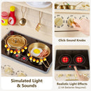Play Kitchen for Kids with Realistic Lights and Sounds
