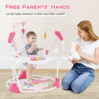INFANS Baby Activity Center 3 in 1 Play Center Jumpers with Music