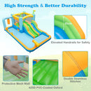 Inflatable Water Slide, Kids Jumping Castle Bounce House w/Dual Slides, Boxing Sandbag, Splash Pool