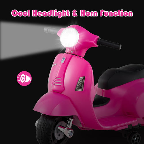 6V Battery Powered Motorbike for Toddlers with Training Wheels
