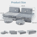 Modular Kids Play Couch, 6 PCS Toddler Creative Sectional Fort Building Sofa