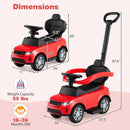 Push Car for Toddlers, 3 in 1 Licensed Landrover Baby Ride on Toy