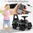 Ride On Push Police Car, Toddler Foot-to-Floor Sliding Toy with Siren