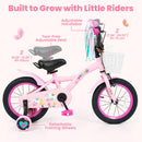 Kids Bike, 14 16 18 Inch Sweet Heart Theme Girls Bicycle