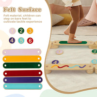 Kids Balance Beam Stepping Stones Set, 20 PCS Montessori Obstacle Course for Toddler Indoor Outdoor