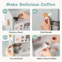 Grocery Store Playset, Kids Play Store, Wooden Supermarket Playset