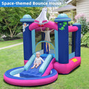 HONEY JOY Inflatable Bounce House, Space-Themed Kids Inflatable Castle