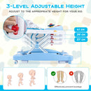 6 in 1 Baby Walker & Activity Center with Adjustable Height and Removable Music Tray