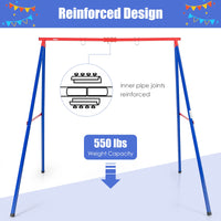 INFANS 2 Seat Swing Stand, 550 lbs Heavy Duty Metal Swing Frame