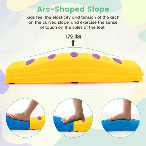 INFANS Kids Balance Beam Stepping Stones Set 20 PCS Montessori Obstacle Course for Toddler Indoor Outdoor