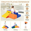 4-Piece Climb and Crawl Foam Block Play Set for Infant Baby