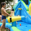 Kids Inflatable Water Slide, 5 in 1 Giant Water Slide Bouncer Park w/Splash Pool