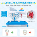 Foldable Baby Walker with 3 Adjustable Heights Comfy Padded Seat Lights and Music Tray