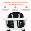 3 in 1 Convertible Baby Highchair Up and Down Highchairs for Toddlers
