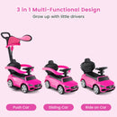 Licensed Mercedes Benz Push Car for Toddlers by INFANS 3 in 1 Sliding Walking Car with Push Handle