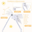 3-in-1 Baby High Chair, Foldable Infant High Chair