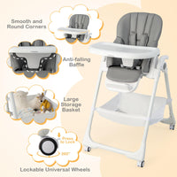 Baby High Chair Foldable Highchair