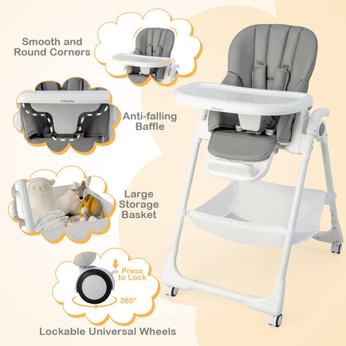 Baby High Chair Foldable Highchair
