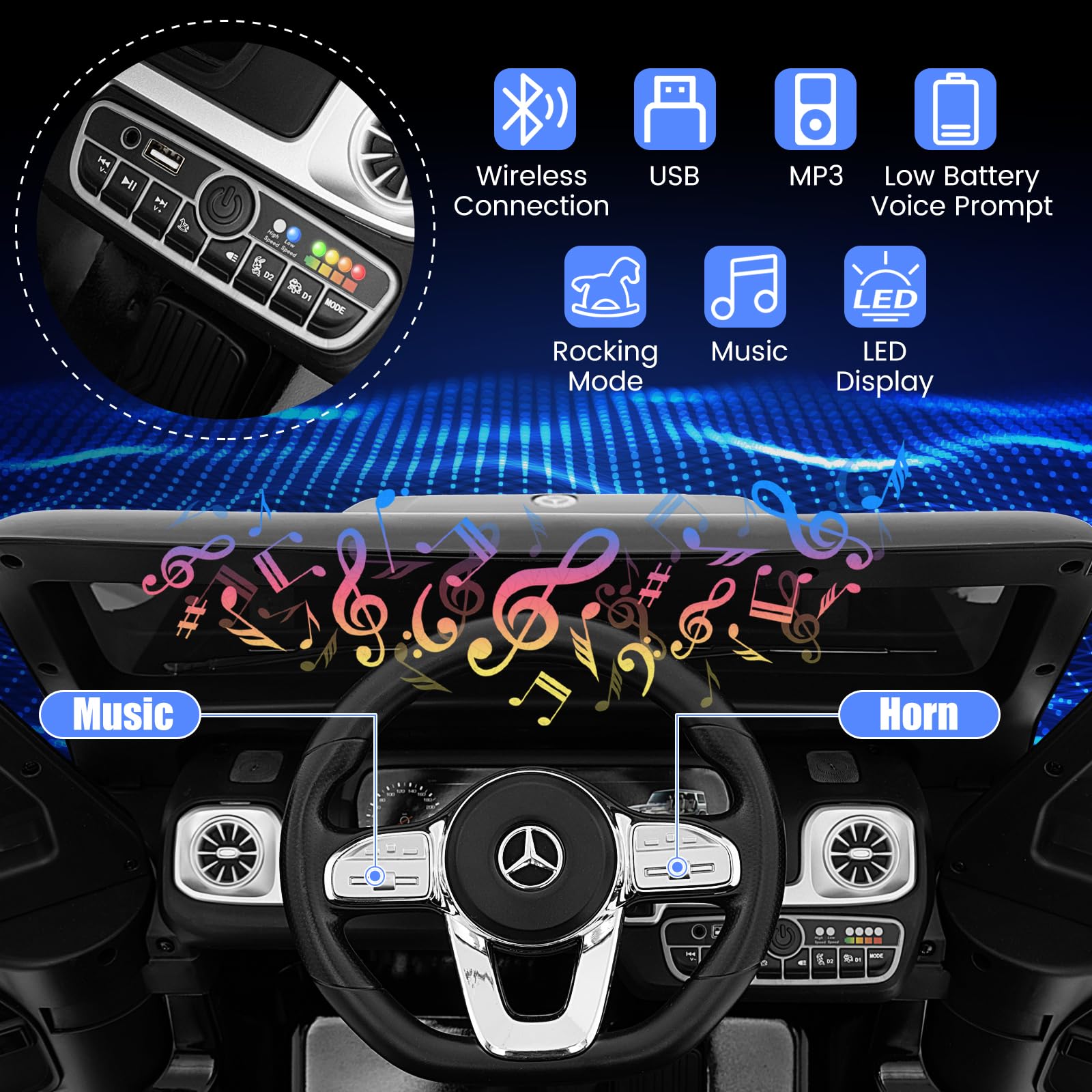 Licensed Mercedes-Benz G500 Kids Ride-on Car