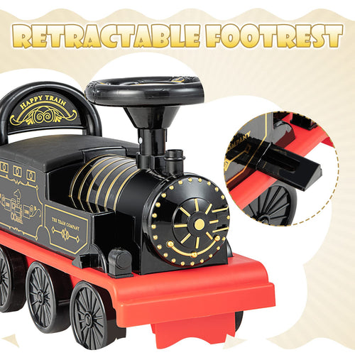 Kids Ride On Train with Track 6V Electric Toy with Lights and Sounds