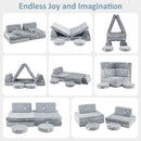Modular Kids Play Couch, 6 PCS Toddler Creative Sectional Fort Building Sofa
