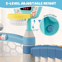 Toddler Basketball Hoop, 5 in 1 Adjustable Sports Center Baby Activity