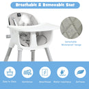 5-in-1 Multifunctional Convertible Baby Highchair with Harness & Removable Tray
