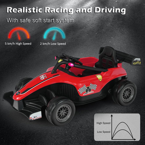 Kids Ride On Car 12V Electric Racing Truck w/Remote Control Spring Suspension