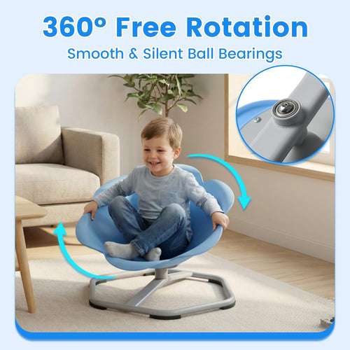 Sensory Spinning Chair, Flower Shape 360° Swivel Seat for Autistic Kids Autism ADHD Children