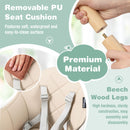 6-in-1 Convertible Wooden High Chair Baby High Chair with Double Dishwasher Safe Trays