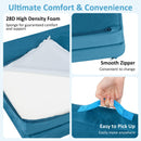 INFANS Modular Kids Play Couch 6 PCS Toddler Creative Sectional Fort Building Sofa for Playroom