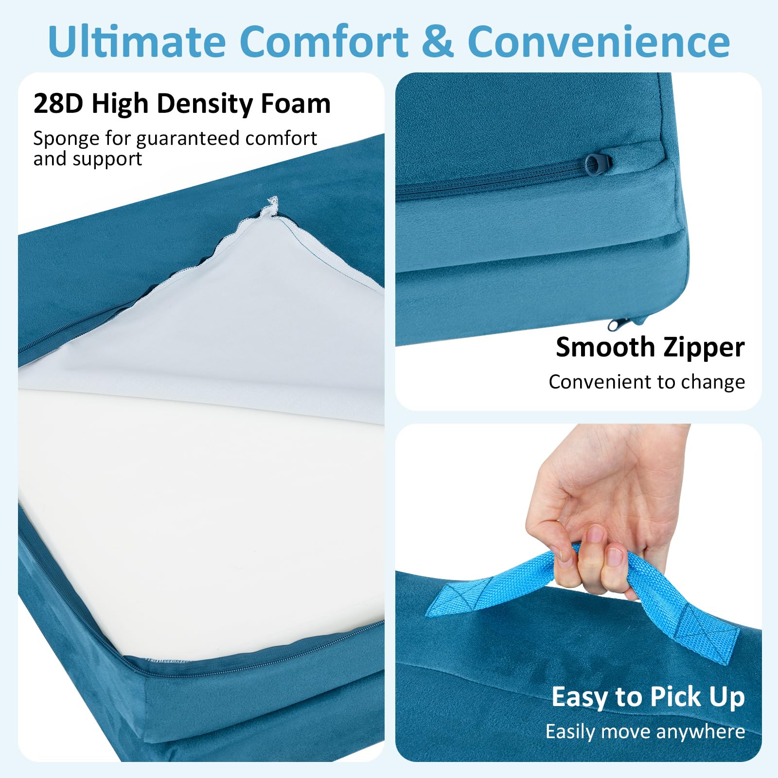 INFANS Modular Kids Play Couch 6 PCS Toddler Creative Sectional Fort Building Sofa for Playroom