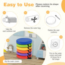 6 PCS Round Floor Cushions for Kids 35cm Classroom Floor Cushions with Handles