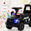 Ride On Push Police Car, Toddler Foot-to-Floor Sliding Toy with Siren