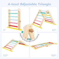 Pikler Triangle Set 7 in 1 Climbing Toys for Toddlers