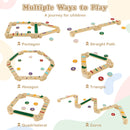 Kids Balance Beam Stepping Stones Set, 20 PCS Montessori Obstacle Course for Toddler Indoor Outdoor