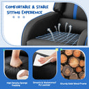 Kids Recliner Sofa Couch with Adjustable Backrest Footrest and High Density Sponge