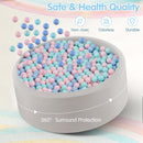 INFANS Foam Ball Pit for Toddlers with 200 Balls 36"x 12" Large Round Ball Pool Playpen with Soft Memory Sponge Pad