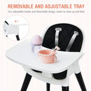 3 in 1 Convertible Baby Highchair Up and Down Highchairs for Toddlers