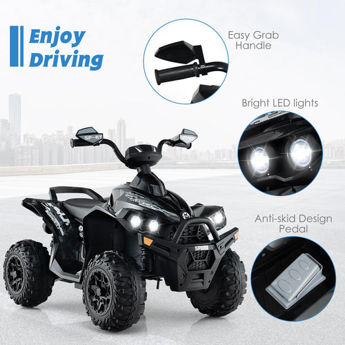 Ride On ATV 12V Kids 4 Wheeler Battery Powered Toy Car for Toddlers