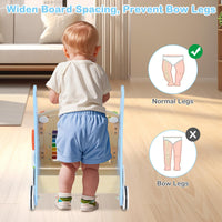 INFANS Wooden Baby Walker, Montessori Walker with Multiple Activity Toys