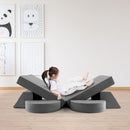 8 Pieces Kids Modular Play Sofa with Detachable Cover for Playroom
